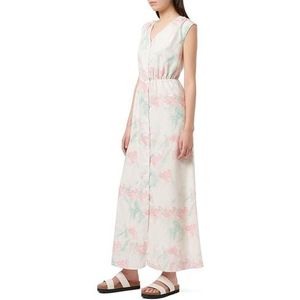 EYOTA Robe maxi pour femme avec imprimé intégral, rose menthe, S