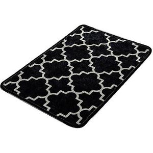 Tapis de bain noir et blanc