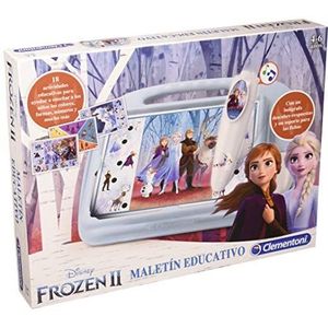 Clementoni - Maletin Frozen 2 - educatief spel vanaf 3 jaar, speelgoed in het Spaans (55329)