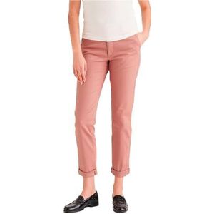 Dockers New Weekend Harvest Gold Cotton Chino broek voor dames, Antiek roze