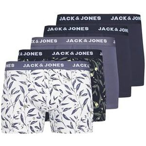 Jack & Jones Jacharvey Trunks Boxershorts voor heren, 5 stuks, Nachtblauw.