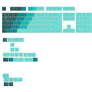 Glorious Gaming - GPBT Gradient toetsen – doppen voor mechanische toetsenborden (Rainforest), niet uitwisbaar, voor aangepaste mechanische toetsenborden in de formaten 100, 75, 65 en 60%, Amerikaanse