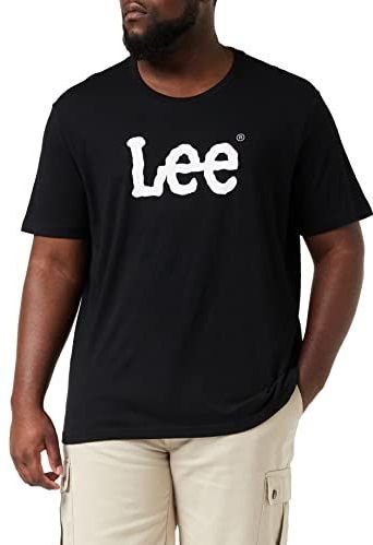 Lee Wobbly T-shirt voor heren, zwart.