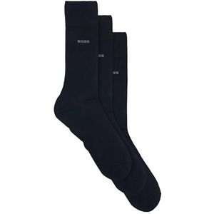 BOSS 3p Rs Uni CC REGULAR_SOCKS heren, Donkerblauw 401.