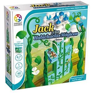 SmartGames - Jack en de magische bonen, speelgoed voor kinderen van 4 jaar of meer, educatieve spelletjes, puzzel 4 jaar, 3D-ingenieursspellen, puzzel met 60 uitdagingen