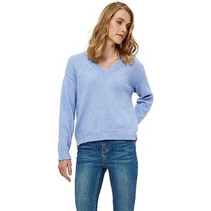 Desires Gea trui met V-hals voor dames, Blauw (7009m Lavender Kroonluchter Melange)