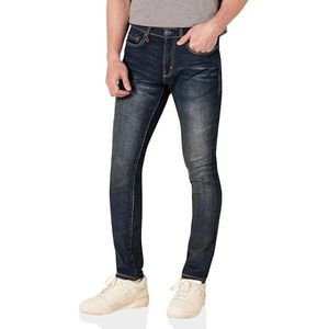 Amazon Essentials Jean stretch pour homme, coupe skinny, délavé foncé, 88,9 x 86,4 cm (l x L)