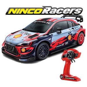 Ninco NincoRacers Hyundai i20 WRC Radiografisch bestuurbare auto met 500 mAh Li-Ion-batterij en oplader inbegrepen, schaal 1/10 vanaf 6 jaar (NH93163)