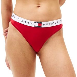 TOMMY HILFIGER Bikini classique pour femme UW0UW06038, rouge, XL, Rouge (rouge primaire), XL