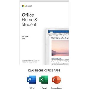 Microsoft 8296170000 Home and Student 2019 volledige versie, 1 Windows-licentie, Mac Office-pakket