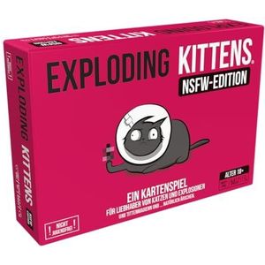 Exploding Kittens | Exploding Kittens: NSFW Edition (editie 2024) | Basisspel | Partyspel | Kaartspel | 2-5 spelers | Vanaf 18 jaar en ouder | 15 minuten | Duits