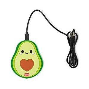 Legami Super Fast VWCHAR0001 draadloze oplader voor smartphone, meerkleurig (Avocado)