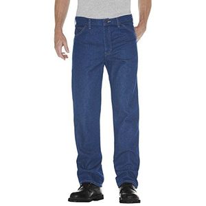 Dickies 9393 Regular Fit Jeans, Steenwashed Indigo Blauw