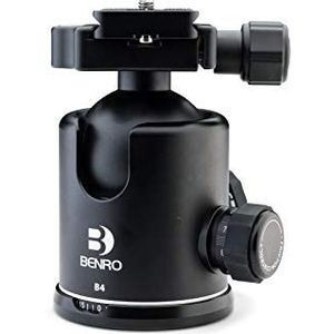 Benro B4 Triple Action Ball Head met PU70 QR plat (zwart)