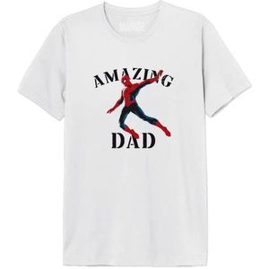 Marvel Memarcots310 T-shirt voor heren (1 stuk), Wit.