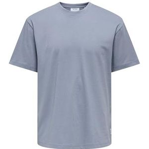 Only & Sons Onsfred Rlx Ss Tee Noos T-shirt voor heren, 2 stuks, grijs.