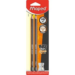 Maped Black Peps Jumbo M854041 puntenslijper, grijs/oranje