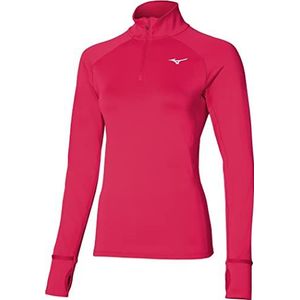 Mizuno Warmalite Hz T-shirt voor dames, Roos Rood