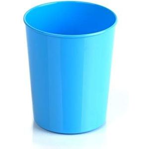Kimmel Onbreekbare stapelbare plastic beker, herbruikbaar, 180 ml, lichtblauw
