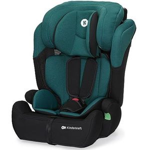 Kinderkraft Comfort Up i-Size Autostoel, groep 1/2/3, 76 tot 150 cm, 9 tot 36 kg, 15 maanden tot 12 jaar, verstelbare hoofdsteun, 11 verstelniveaus, 5-punts veiligheidsharnas, afneembare hoes, groen