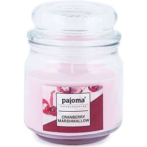 pajoma® Sweet Edition Geurkaars in snoeppot 248 g Cranberry Marshmallow | Hoogwaardige kaars om te sluiten, brandduur ca. 55 uur