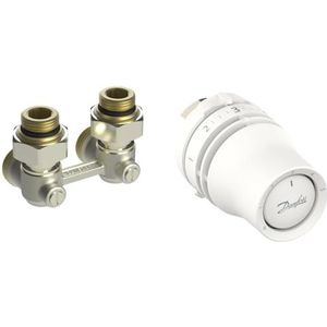 Danfoss Redia 015G5131 Combinatieset radiatorthermostaat + hoekventiel voor radiator met vloeraansluiting en ventielinzetstuk M30