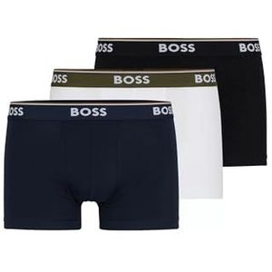 BOSS Trunk 3P Power boxershorts van stretchkatoen met logo, maat XL, Open Miscellaneous, XL, Open Miscellaneous