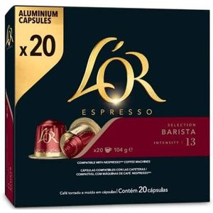 L'OR Espresso Barista koffiecapsules | intensiteit 13 | 200 capsules compatibel met Nespresso (R)* - Amazon Exclusive