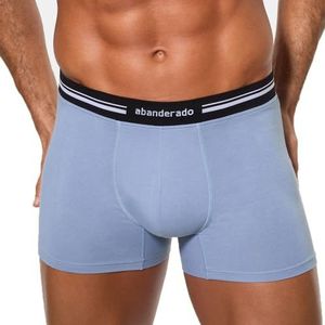 Abanderado Extra zachte tailleband boxershorts voor heren, Lichtblauw