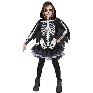 Lady Skeletrina Skeleton kostuum disguise fancy jurk meisje (maat 4-6 jaar)