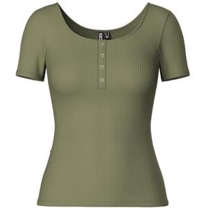 PIECES Pckitte Ss Top Noos Bc Dames T-Shirt, groen