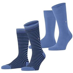 Burlington Everyday Stripe Mixed 2 Pack M So Katoen Gemustert 2 Paar Herensokken (2 stuks), Marina 6884