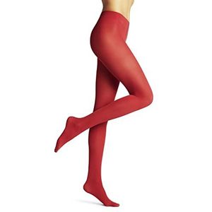 FALKE Dames Pure Matt 50 DEN semi-ondoorzichtige panty halfdik mat effen elegant comfort riem zonder druk op de taille stop-mesh aan de voetpunten fijn garen zacht duurzaam 1 paar, Rood (Scarlet 8228)