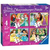 Ravensburger - Disney Princess 4-delige puzzel (12, 16, 20, 24 stuks) voor kinderen vanaf 3 jaar, 3079, 0