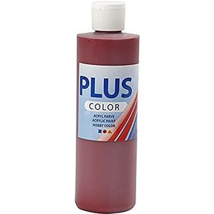 Plus Color acrylverf, antiek-rood, per stuk verpakt (1 x 250 ml)