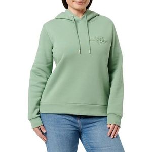 GANT Reg Tonal Shield Hoodie voor dames, Kalamata Green, XS