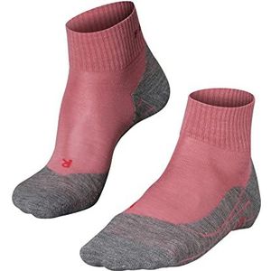 FALKE Wandelsokken TK5 Short scheerwol dames zwart blauw vele andere kleuren ultradunne versterkte trekkingsokken thermische sokken zonder patroon met lichte bekleding kort om te wandelen 1 paar