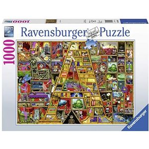 Ravensburger Puzzel 19891 - Awsome Alfabet A - Puzzel met 1000 stukjes voor volwassenen en kinderen vanaf 14 jaar - motief Colin Thompson