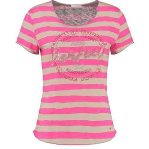 KEY LARGO Laguna New Round T-shirt voor dames, fluorescerend roze (1325)