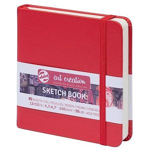 Art Création Schetsboek rood 12 x 12 cm, 80 fls 140 g