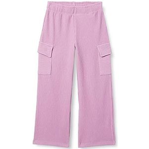 Bestseller A/S Nkflalena Wide Heavy Jersey broek voor meisjes, Paarse tule