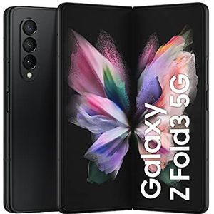 Samsung Galaxy Z Fold3 5G opvouwbare mobiele telefoon zonder abonnement, 7,6 inch groot display, 512 GB geheugen, zwart
