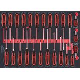 KS Tools ERGOTORQUEplus 25-delige schroevendraaierset in systeeminzetstuk 1/1