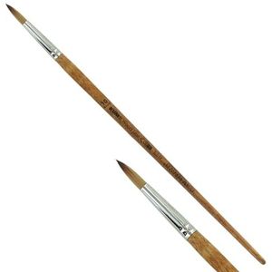 KUM Wood Line 5125011 Pinceau rond pour acrylique et huile Taille 10 Pour artiste
