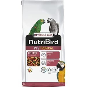 VERSELE-LAGA - NutriBird P19 Tropical – geëxtrudeerd granulaat – kweekvoer voor papegaaien – meerkleurig – 10 kg