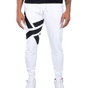 ALPHA INDUSTRIES Trainingsbroek met logo aan de zijkant voor heren, Wit