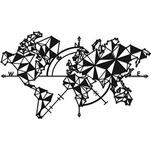 Homemania Wanddecoratie, metaal, zwart