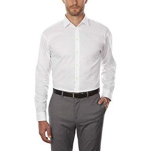 UNLISTED Robe classique pour homme - Coupe droite - Solide, Blanc/jardin opulent, 43 cm- 44 cm Hals 81 cm- 84 cm Ärmel