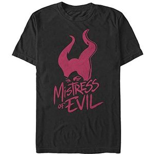 Disney Malefic Unisex: Mistress of Evil Stamp Organic T-shirt met korte mouwen, zwart, XL, SCHWARZ
