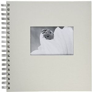 Pagna 12156-02 fotoalbum met 50 witte pagina's, pergamijnpapier, geweven, 240 x 250 mm, wit